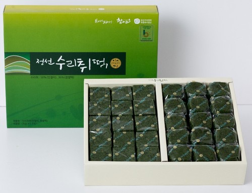 [강원팜]정선수리취떡2kg 인절미20개,찹쌀떡30개2단구성
