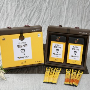 [강원팜]윤상복 벌꿀가족7호 선물세트 스틱꿀12g15개2박스